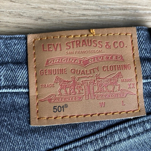 NWOT Levi’s Premium 501 button fly high rise mom jeans, Big E - Picture 10 of 15